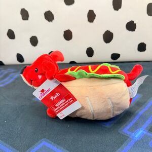 Puppy Hot Dog Plush Way to Celebrate! Kids Red Food Themed Toy